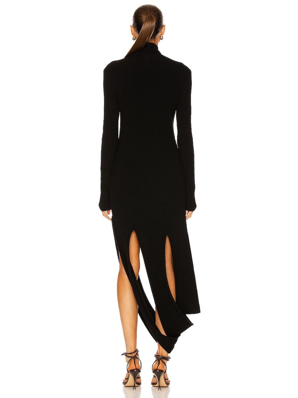 LIKE NEW Bottega Veneta Slash Rib Dress, Size L - Picture 3 of 8